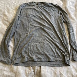 SKIMS Boyfriend Long Sleeve T-Shirt Dark Heather Grey